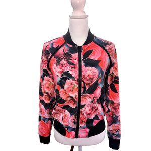 Lululemon Hold Your Om Floral Track Jacket Mesh Vent Zip Pockets Yoga Gym 6